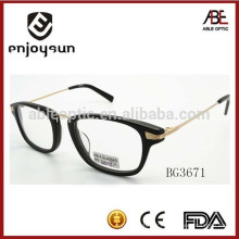 Cadre de lunettes optiques acétate unisexe de style classique avec CE &amp; FDA